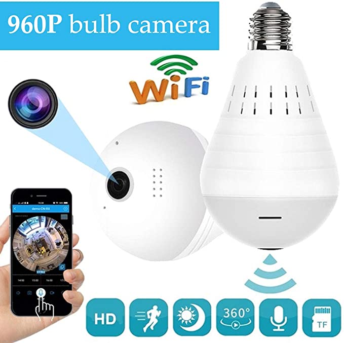 CAMERA DE SURVEILLANCE WIFI AMPOULE 2MP 360 DEGRÉS - INTEGSY