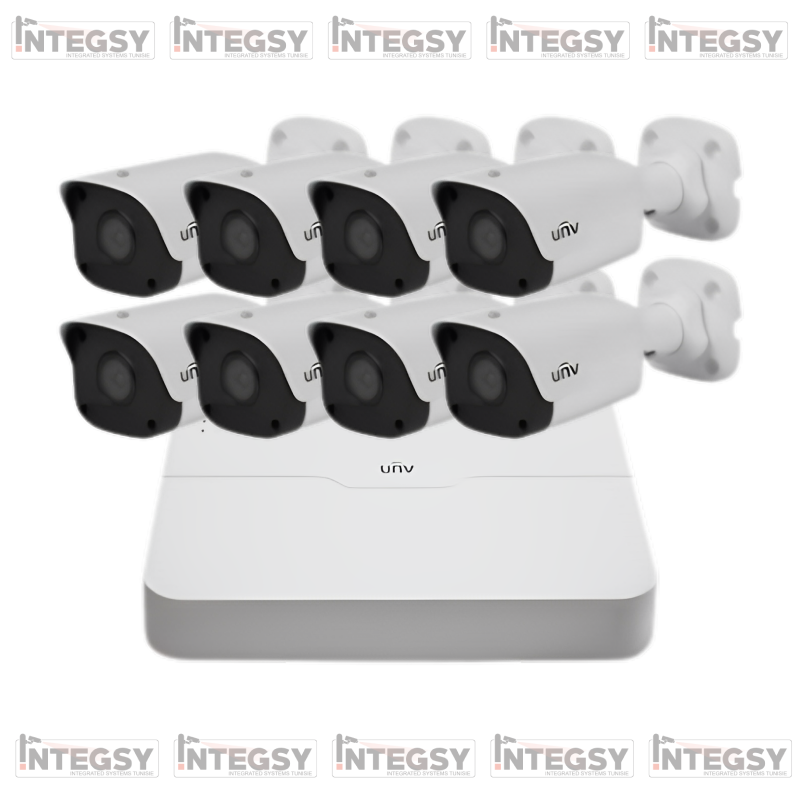 pack 8 cameras ip et nvr uniview - Integsy Tunisie