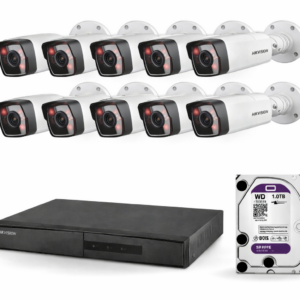 Kit 8 Caméras IP 4MP Hikvision DS-2CD1043G0-I avec NVR 7108NI-Q1/8P